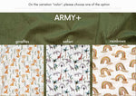 Velvet blanket - army green