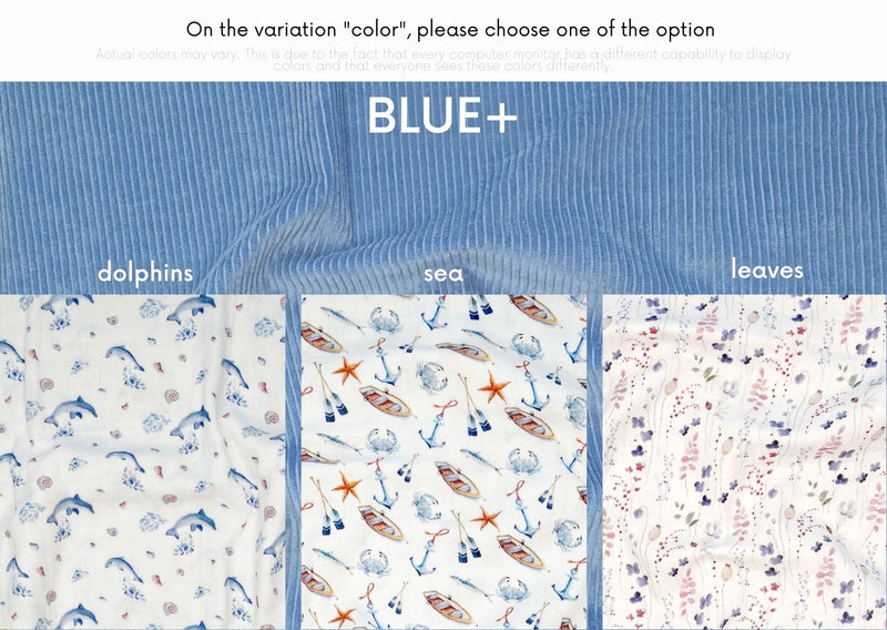 Velvet blanket - blue