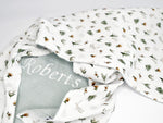 Velvet blanket - soft green