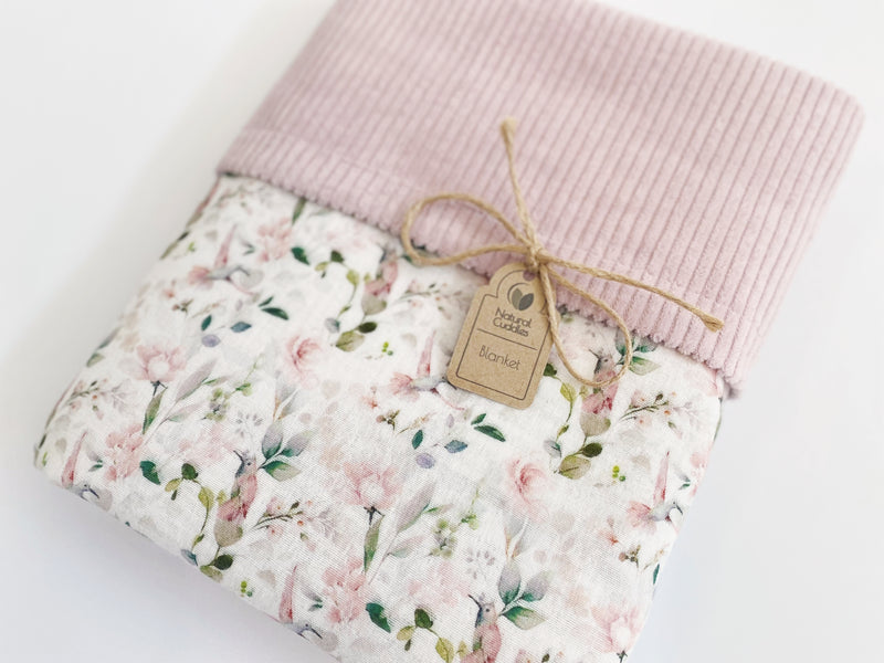 Velvet blanket - soft pink