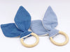 Blue set of two teethers