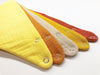 Yellow SET OF 5 bandana bibs